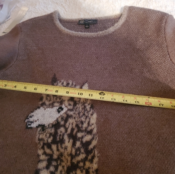 DG2 by Diane Gilman Brown Alpaca Sweater - Picture 4 of 4